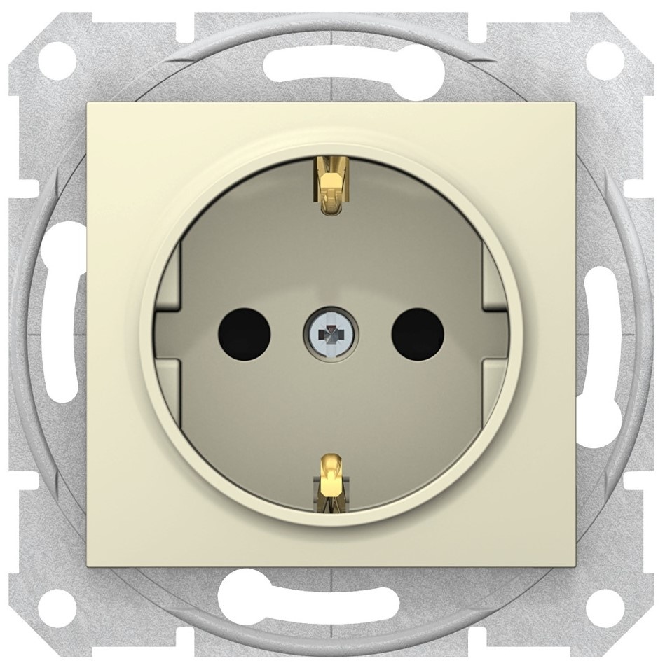 Розетка Schneider Electric 2P+E Beige (12609) – PandaShop.md. Купить ...