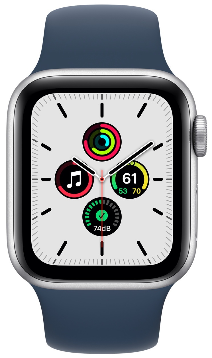 Смарт-часы Apple Watch SE 44mm Silver Aluminum Case with Abyss Blue ...