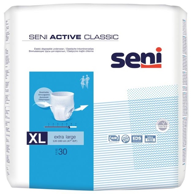 Scutece adulți Seni Active Classic Extra Large XL 30pcs