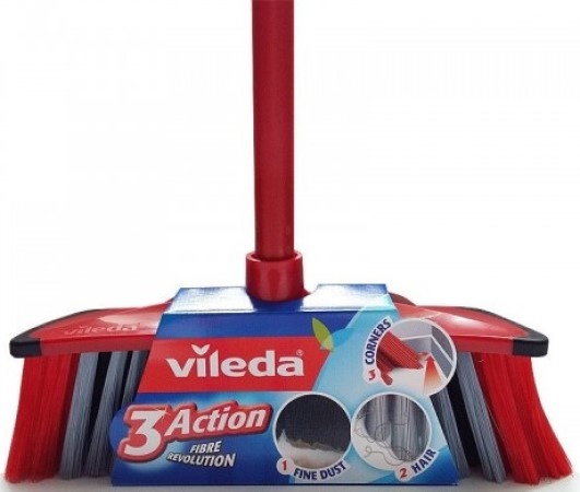 Vileda 3 Action Indoor Broom