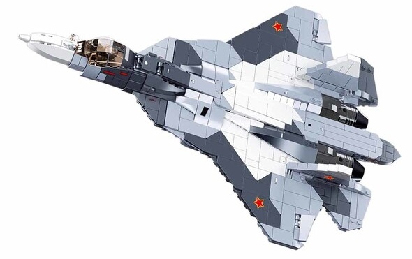 Sluban B0986 Model Bricks Su-57 Fighter