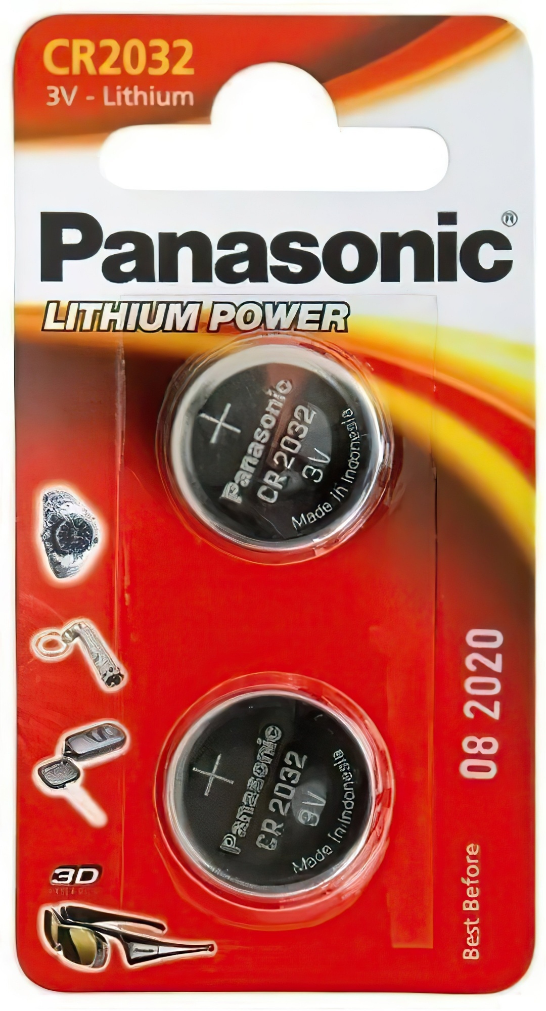 Батарейка Panasonic CR-2032EL/2B, купить по выгодной цене с доставкой ...