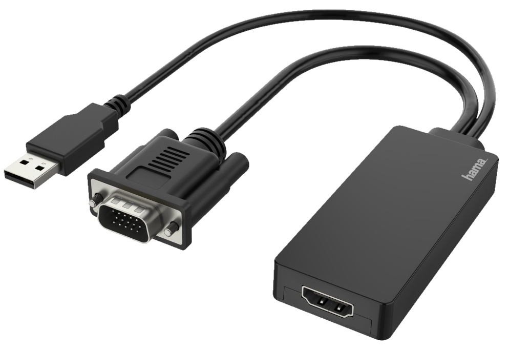 Переходник Hama VGA+USB Plug to HDMI (200342) - купить по цене 599 лей ...