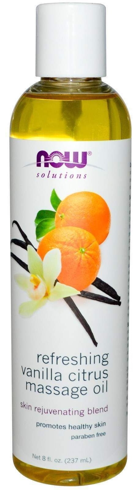 Массажное масло NOW Refreshing Vanilla Citrus 237ml, купить по выгодной ...