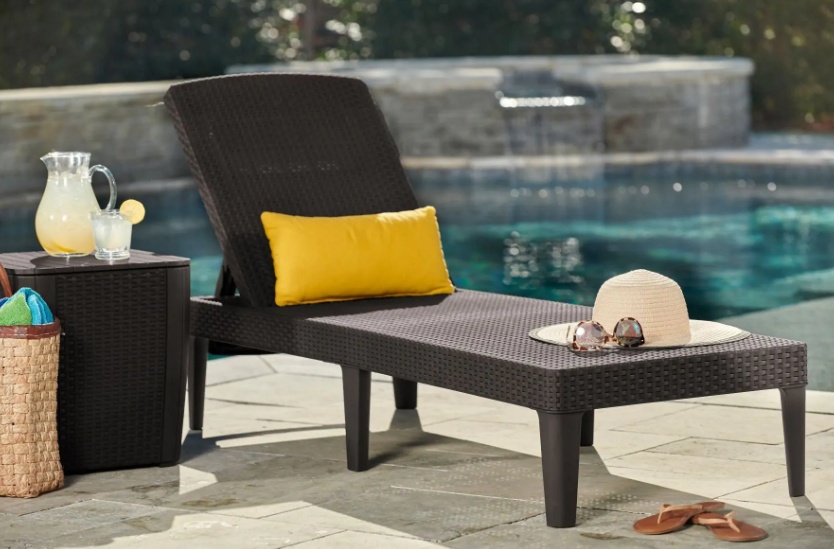 Шезлонг Keter Jaipur Sun Lounger Brown (237958) Купить