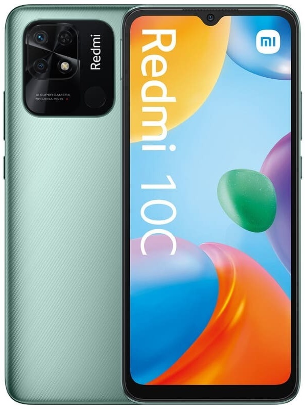 Мобильный телефон Xiaomi Redmi 10C 4Gb/64Gb Mint Green, купить по выгодной цене с доставкой по