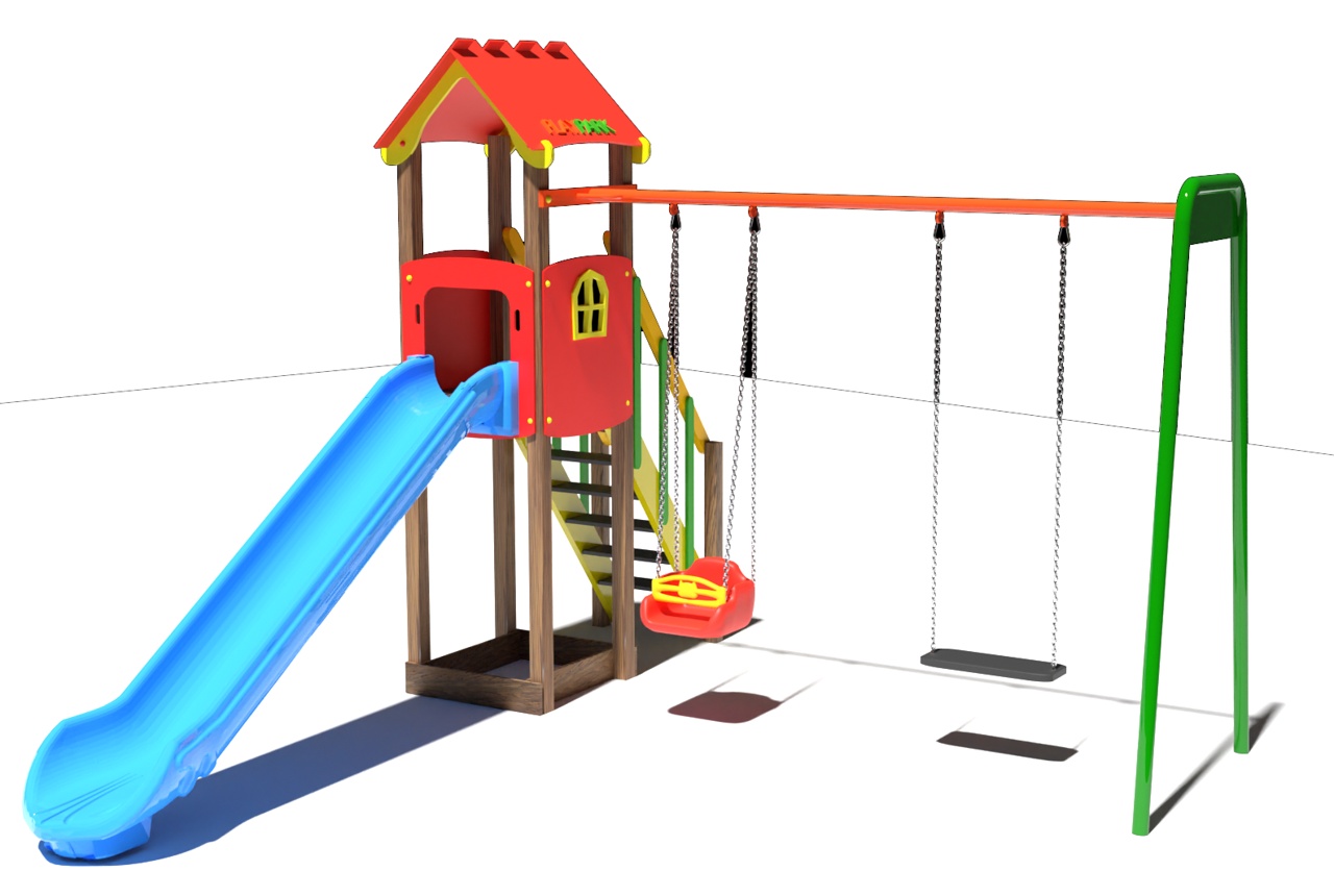 Complex de joacă PlayPark Fort - 1500