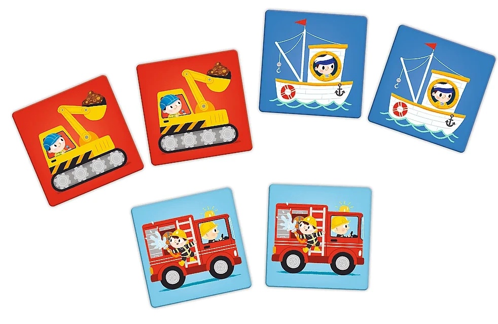 Joc educativ de masa Trefl Memos Maxi Vehicles (02267)