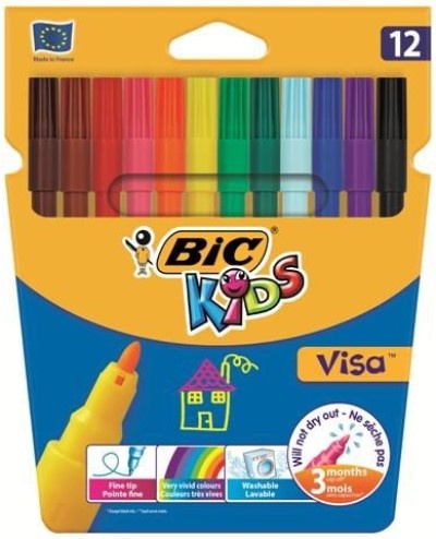 Set carioci Bic Visa (35122) 12pcs