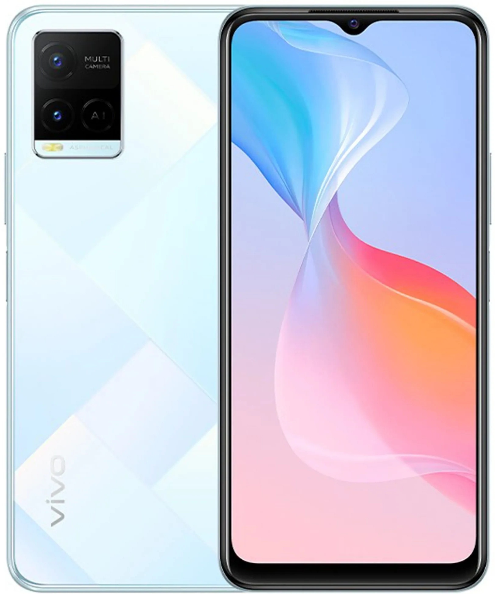 Телефоны фото цена отзывы Мобильный телефон Vivo Y21 4Gb/64Gb White, купить по выгодной цене с доставкой п