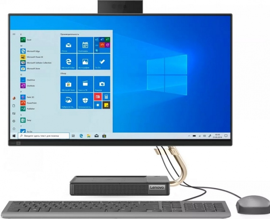 Моноблок Lenovo IdeaCentre 5 24IOB6 Black (i7-11700T 16Gb 256Gb+1Tb ...