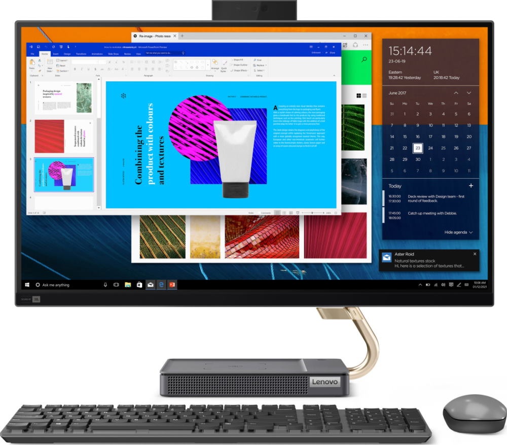 Моноблок Lenovo IdeaCentre 5 27IOB6 Grey (i5-10400T 16Gb 256Gb+1Tb RTX ...
