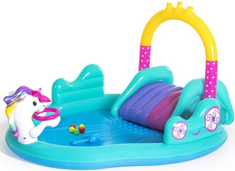 Centru gonflabil de joacă pentru copii Bestway Magic Unicorn (53097)