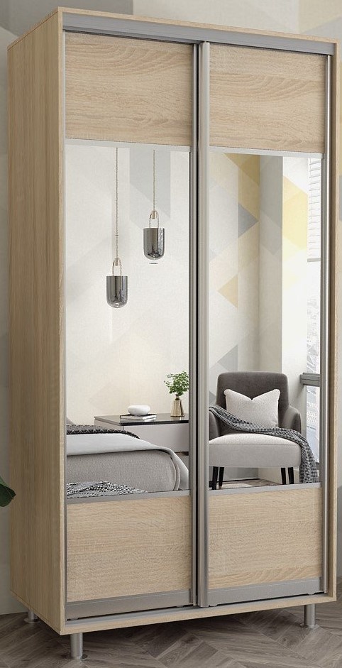 Dulap cu uşi glisante Mobildor-Lux Aron-P 110x220 Oak Sonoma (aronp3197) K1