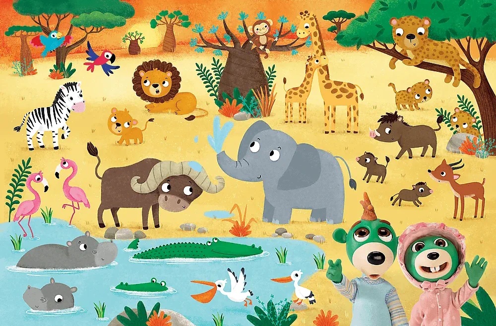 Puzzle Trefl 24 Super Maxi Babies on Safari (41009)