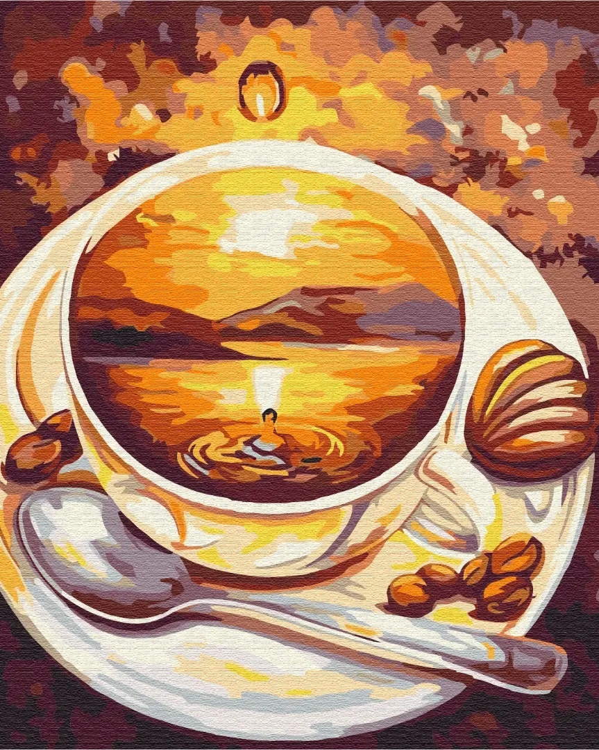 Картины по номерам кофе