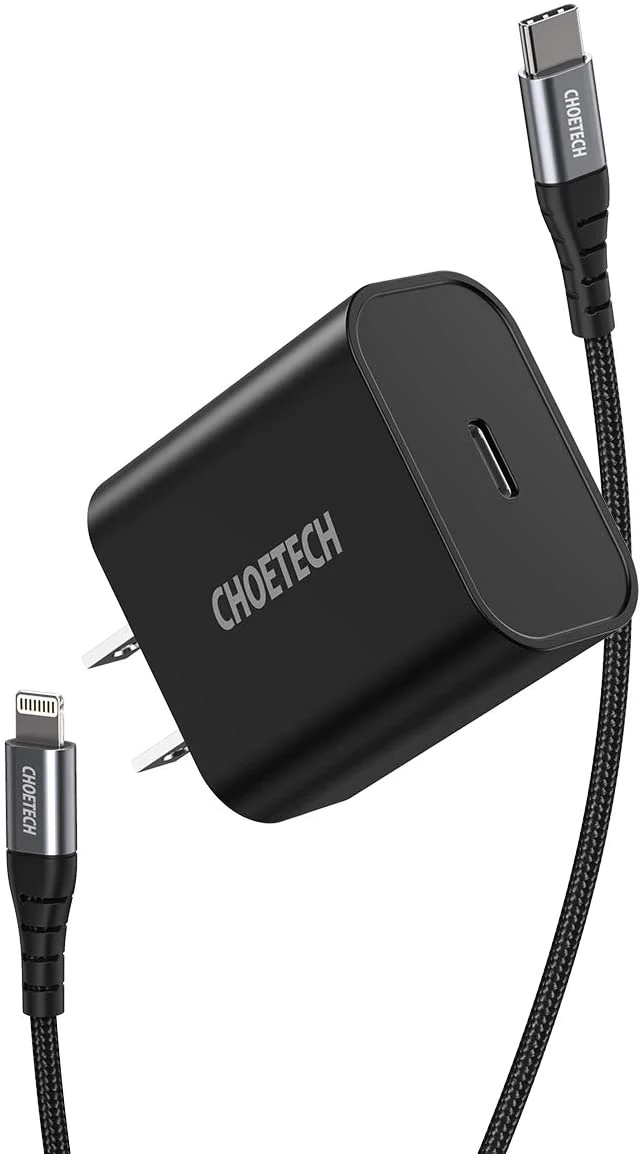Încărcător Choetech Q5004 Type C to Lightning PD20W Black
