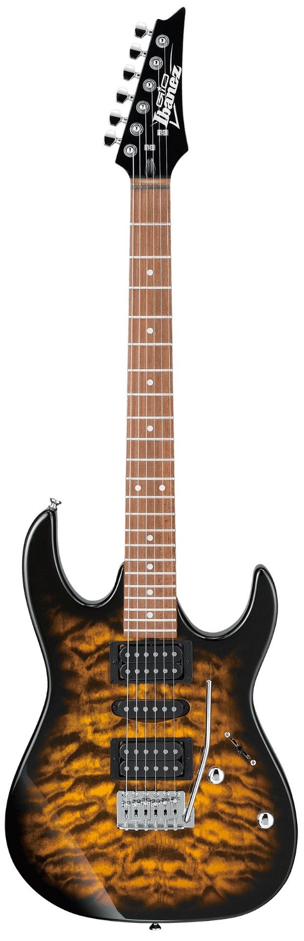 Chitara electrica Ibanez GRX70QA-SB (Sunburst)