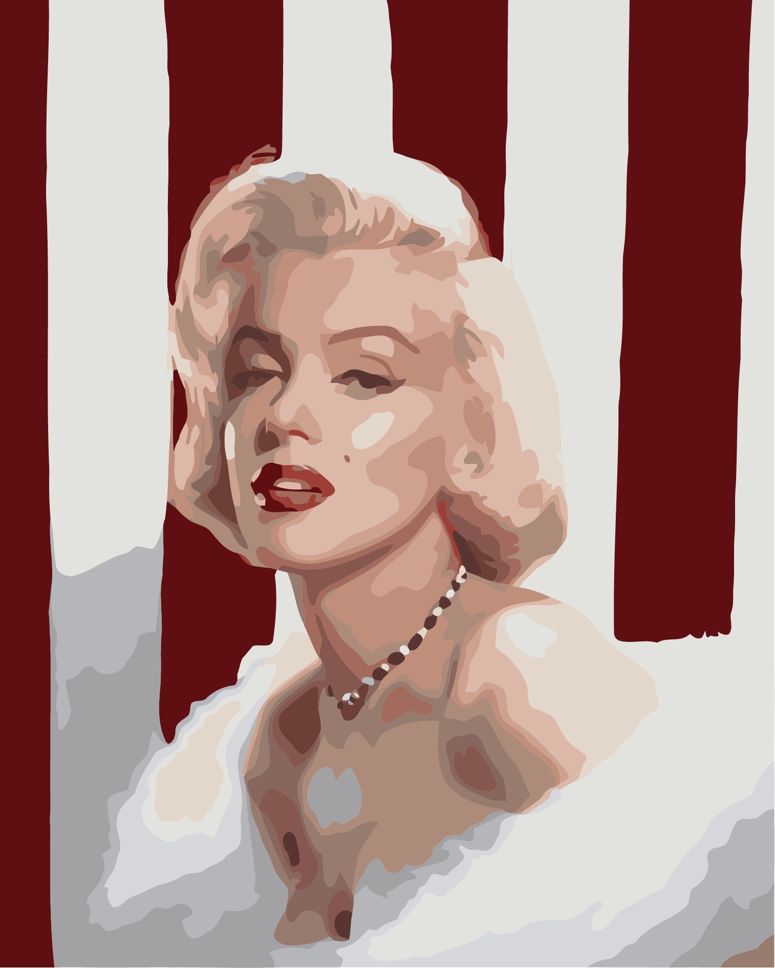 Tablou pe numere PRC Marilyn Monroe 30x40cm 01945