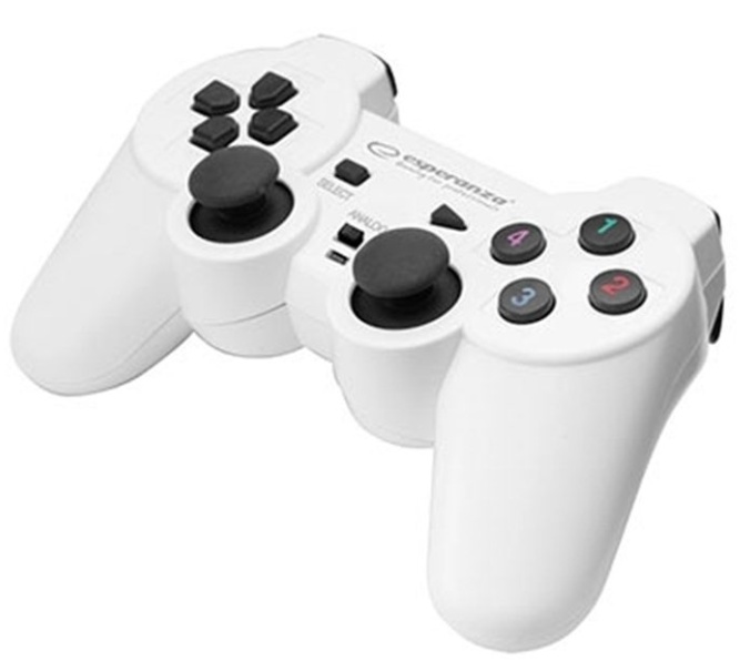 Gamepad Esperanza Warrior EGG102W White/Black