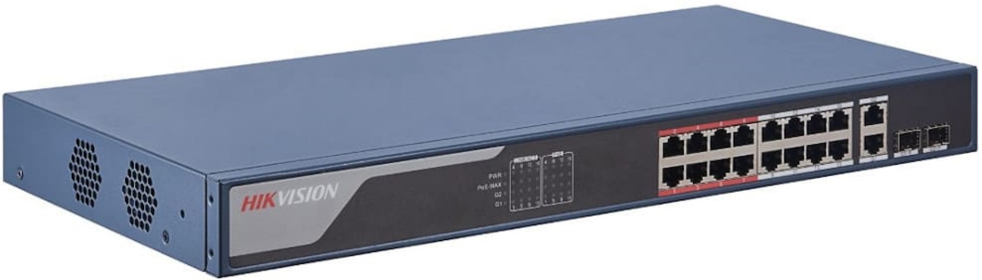 Коммутатор Hikvision DS-3E1318P-EI, купить по выгодной цене с доставкой ...