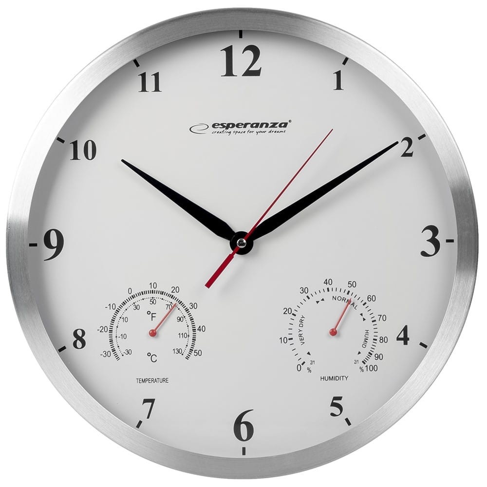 Ceas de perete Esperanza Washington EHC008W White