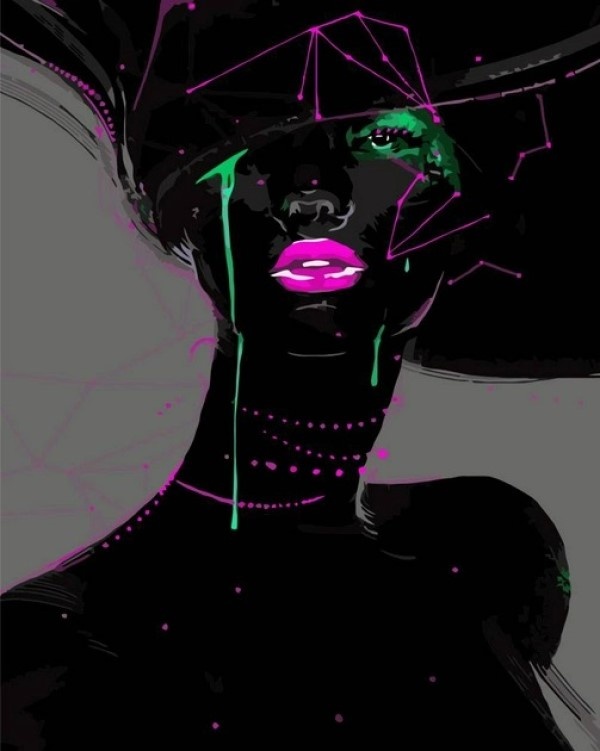 Tablou pe numere Strateg Космическая дама (VA-3440)