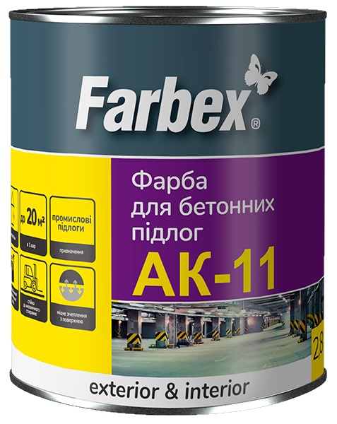 Краска Farbex АК-11 2.8kg White, купить по выгодной цене с доставкой по ...