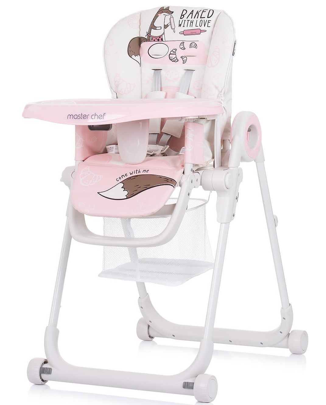 Scaun de masa Chipolino Master Chef Pink (STHMC02305RW)