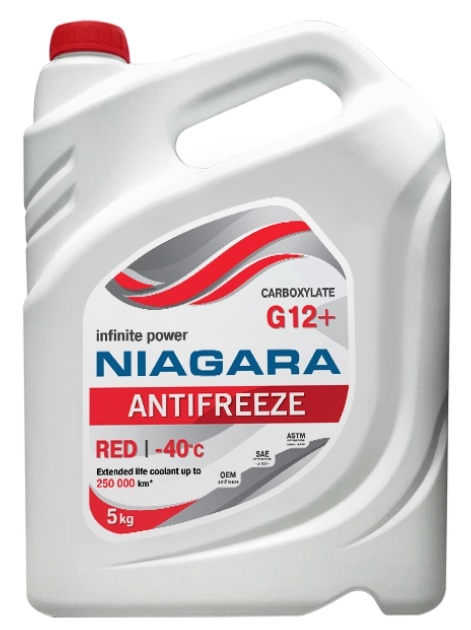 Антифриз Niagara G12+ -40 Red 5kg, купить по выгодной цене с доставкой ...