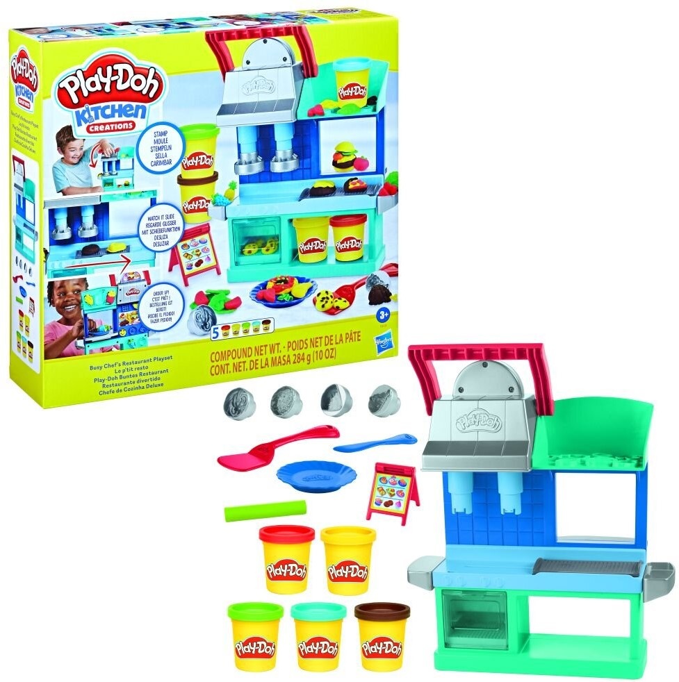 Plastilina Hasbro Play-Doh Busy Chef's Restaurant Playset (F8107)