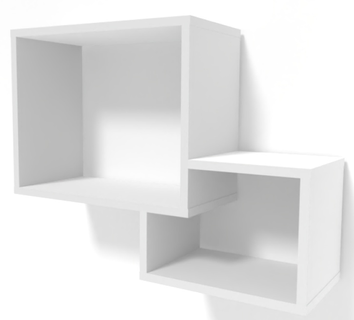 Raft de perete Smartex RD7 Alb