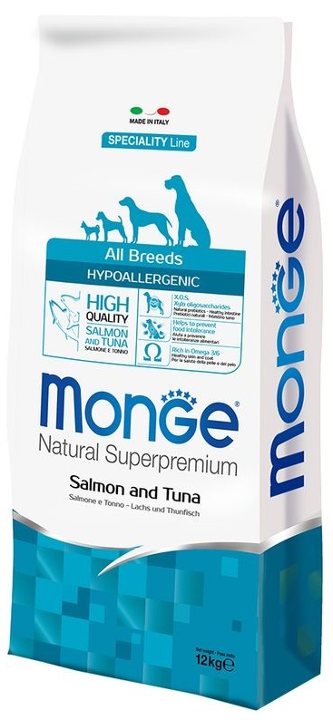 Сухой корм для собак Monge Superpremium All Breeds Adult Hypo Salmon ...