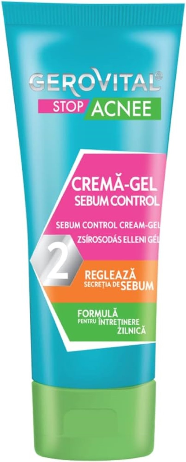 Cremă pentru față Gerovital Stop Acne Sebum Control Cream Gel 50ml ...