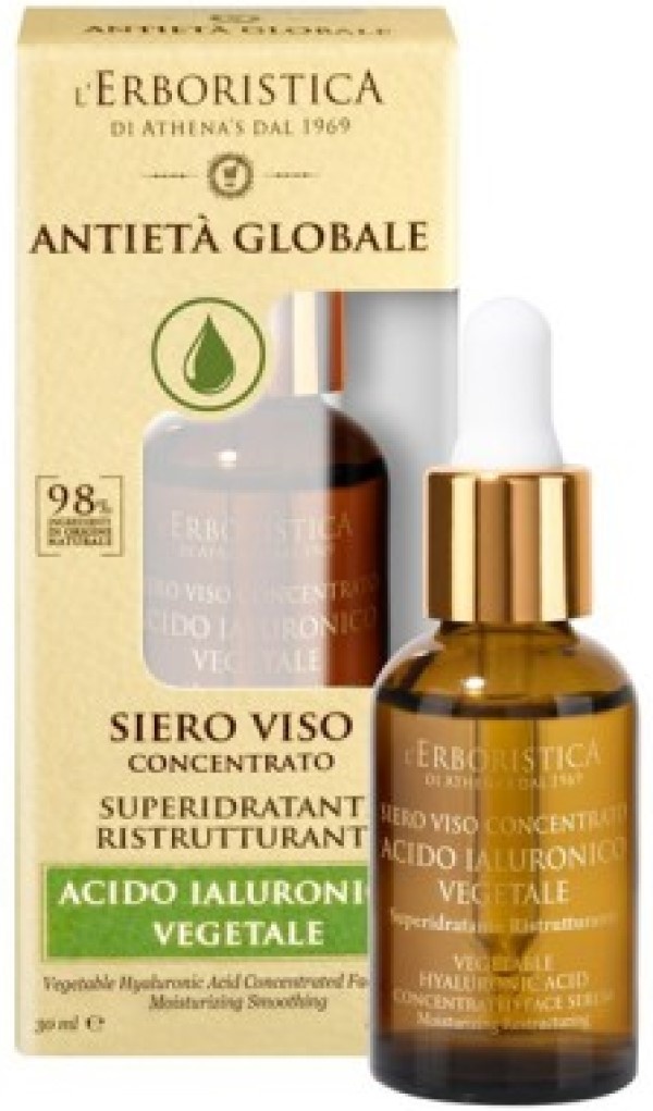 L'Erboristica Global Anti-Aging-Gesichtsserum – 30 Ml, Für Gesicht & Dekolleté