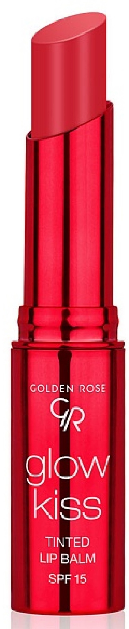 Golden Rose Glow Kiss Lippenbalsam Getönt – 02 Strawberry, Vegan, Mit Pflegewirkung