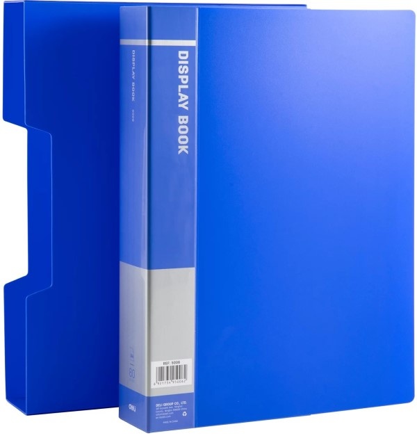 Файловая папка Deli А4 80p Blue – PandaShop.md. Купить файловая папка ...