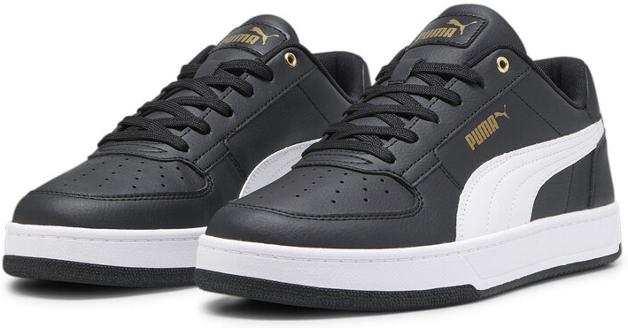 puma black white gold