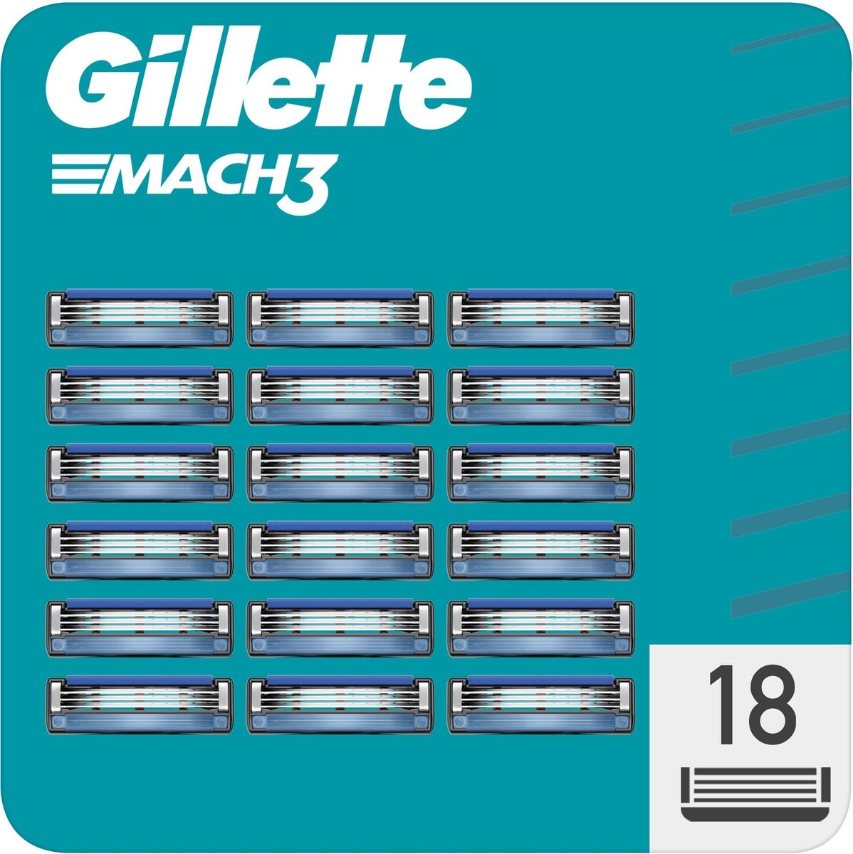 Casete pentru ras Gillette Mach3 18pcs