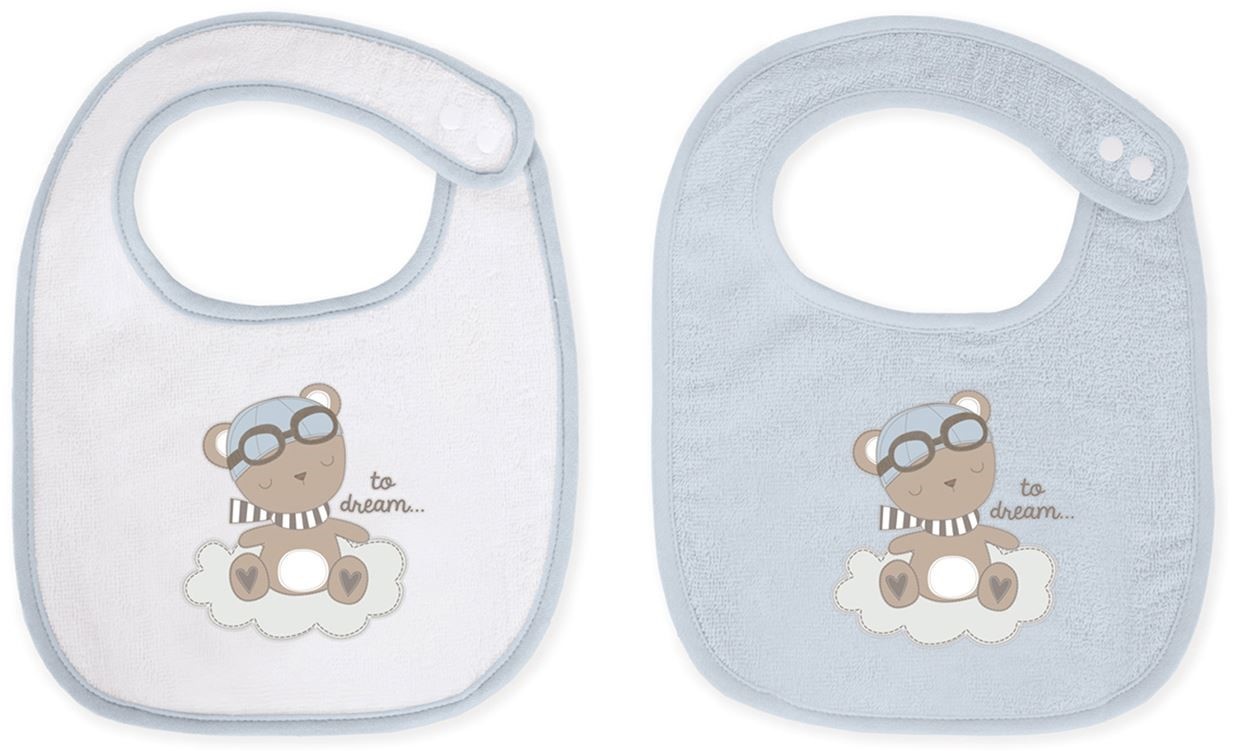 Set de baveți Kikka Boo Terry Dreamy Flight Blue (31104010045)