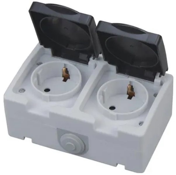 Priză Horoz Atom Black/Gray (112100000201)