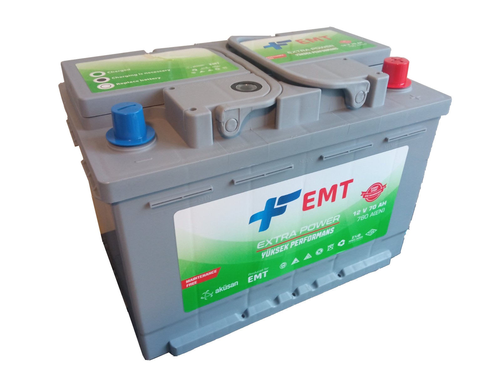 Автомобильный аккумулятор EMT Extra Power EFB 12V 70Ah, купить по ...