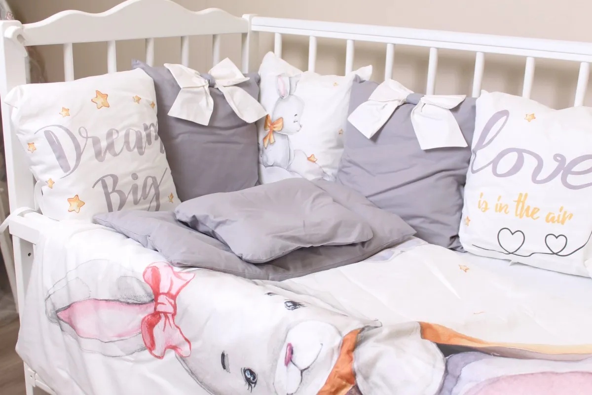 Lenjerie de pat pentru copii Perna Mea Premium Iepuras