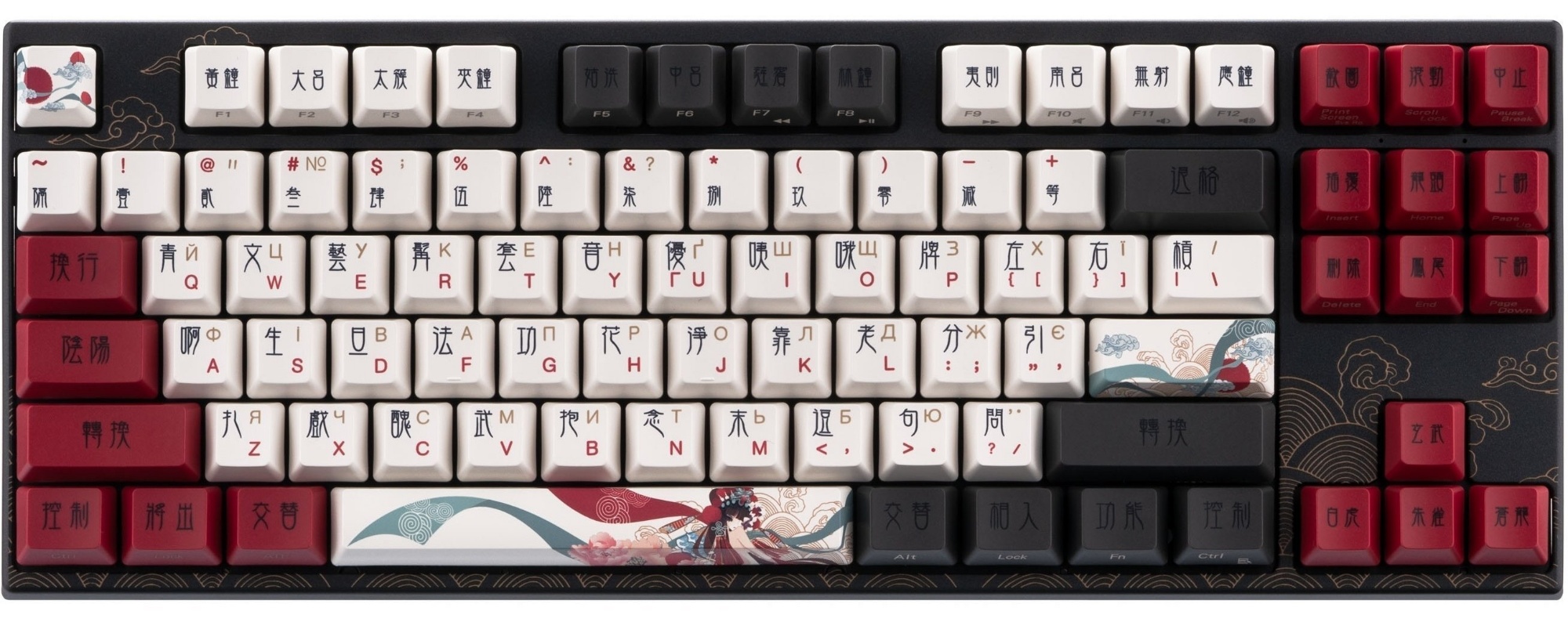 Tastatură Varmilo VEM87 Beijing Opera Black (A33A028B0A3A17A025)
