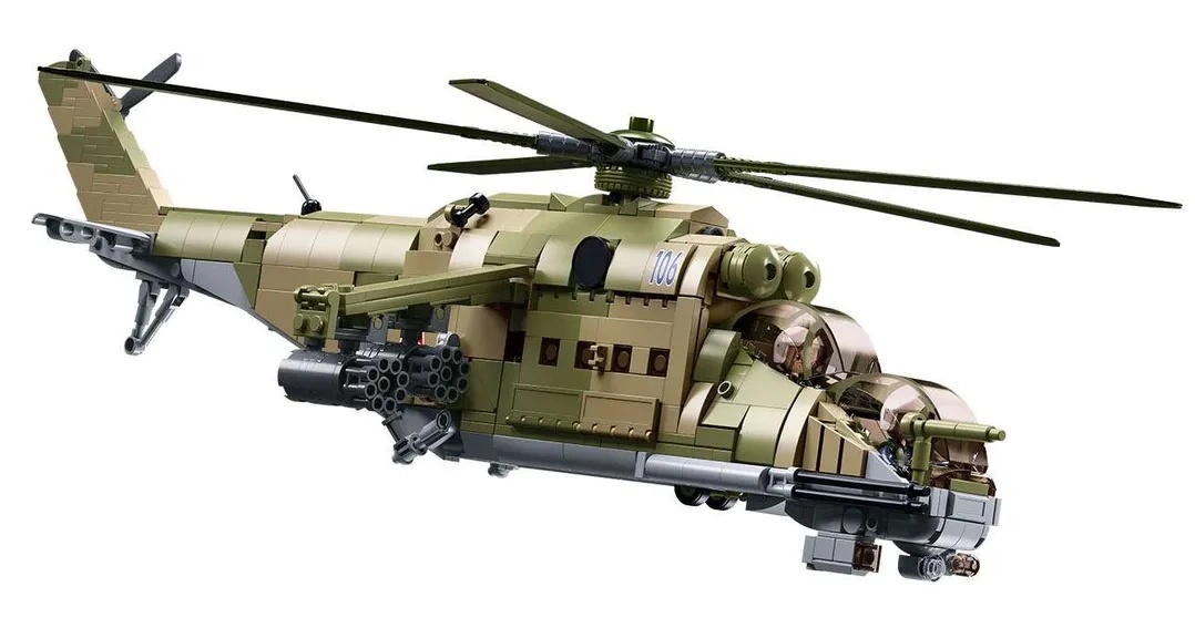 Set de construcție Sluban Aircraft MI-24S (B1137)