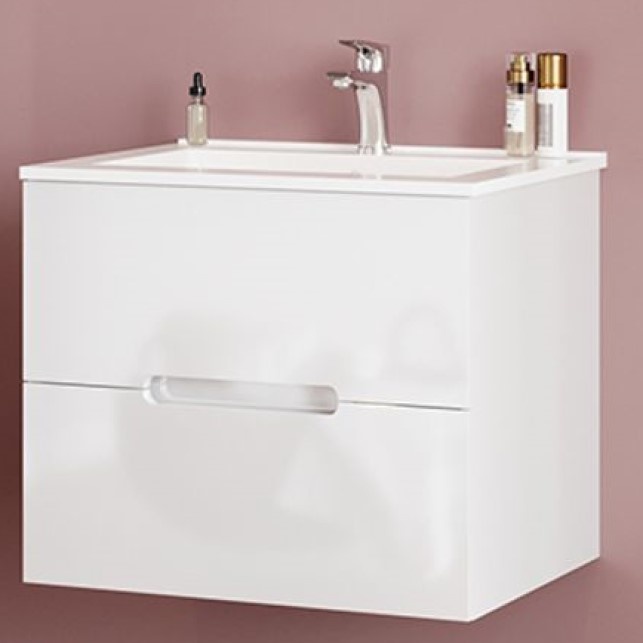 Dulap cu lavoar Savinidue Iris 60 White 12000/F00