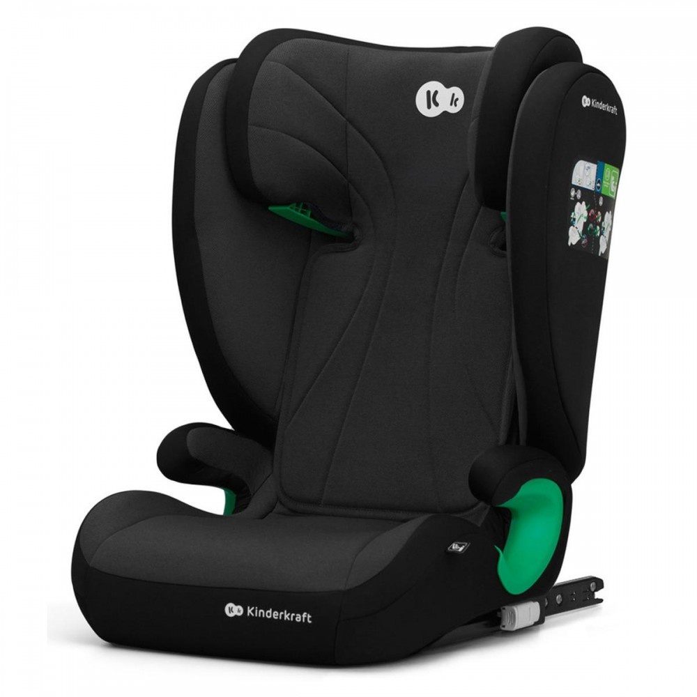 Scaun auto pentru copii Kinderkraft Junior Fix 2 i-Size Graphite Black (KCJUFI20BLK0000)