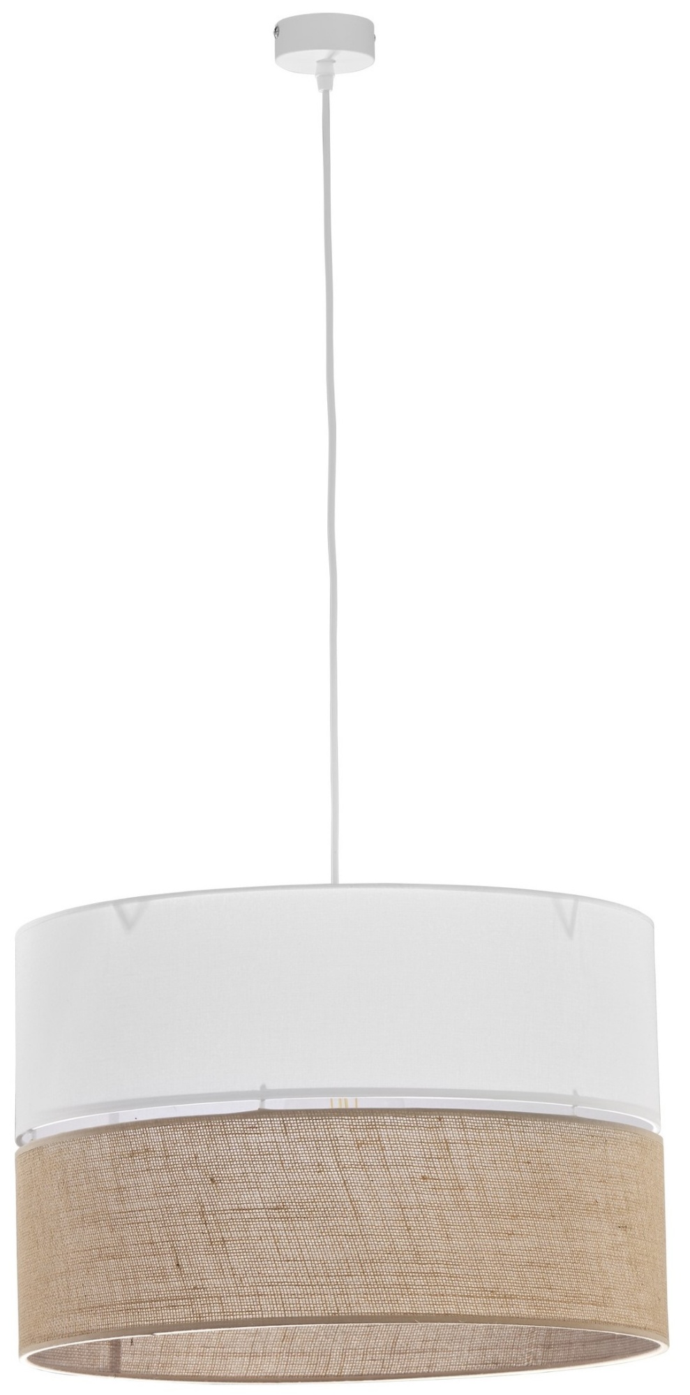 Lustră Tk-Lighting Linobianco 6573 White/Brown