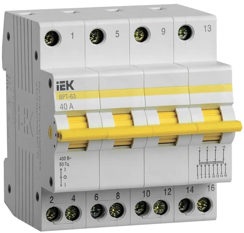 Întrerupător-secționator IEK MPR10-4-040