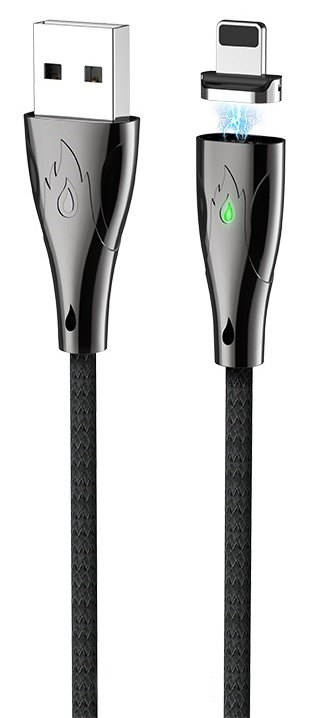 Cablu USB Hoco U75 Blaze Lightning Black